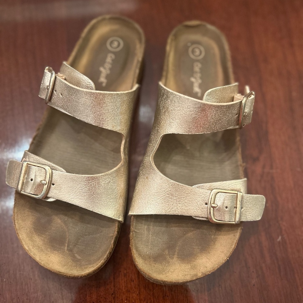 Cat & Jack Gold Kids Sandals